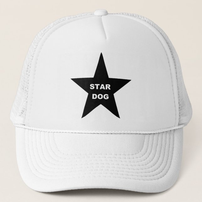 Hat Star Dog on Black Star (Front)