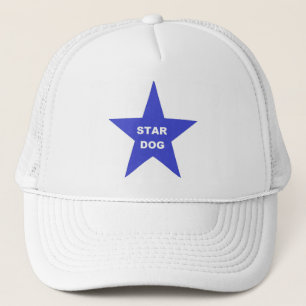 Hat Star Dog on Blue Star