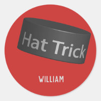 Hat Trick Puck with name