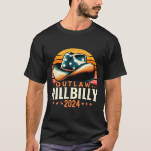 Hat Us Election Day Vintage Outlaw Hillbilly 2024  T-Shirt
