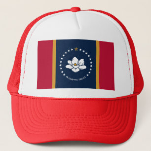 Hat with Flag of Mississippi, USA