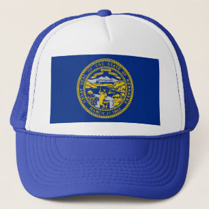Hat with Flag of Nebraska State - USA