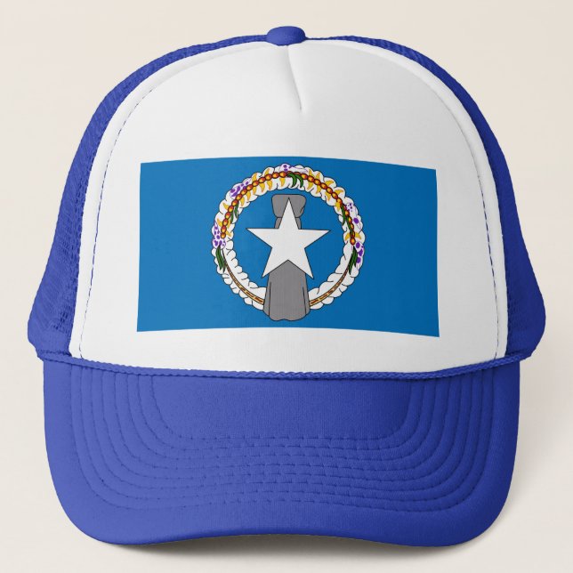 Hat with Flag of Northern Mariana Islands- USA (Front)