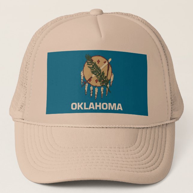 Hat with Flag of Oklahoma State - USA (Front)