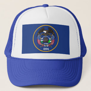 Hat with Flag of Utah State - USA
