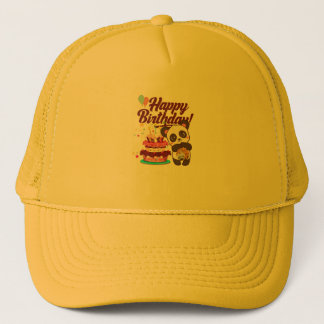 Hat with Happy Birthday and Cake