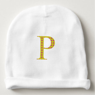 Hat with letter P Baby Beanie