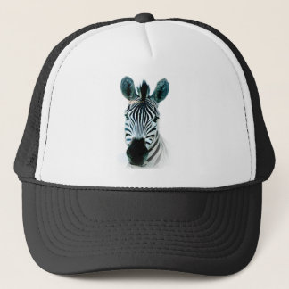 Hat with zebra head out of africa