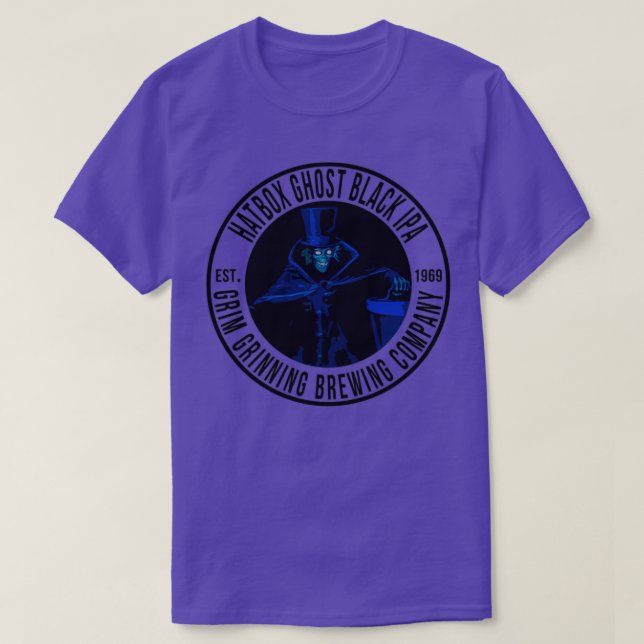 Hatbox Ghost Black IPA T T-Shirt (Design Front)