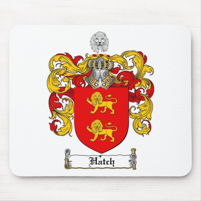 HATCH FAMILY CREST -  HATCH COAT OF ARMS MOUSE PAD (Front)