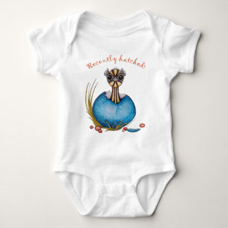 'Hatch' the baby emu baby apparel Bodysuit