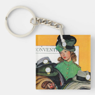 Hatcheck Girl Keychain
