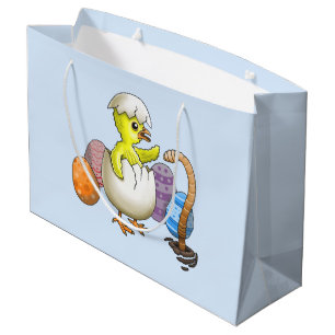 Hatched Easter Chicken Large Gift Bag