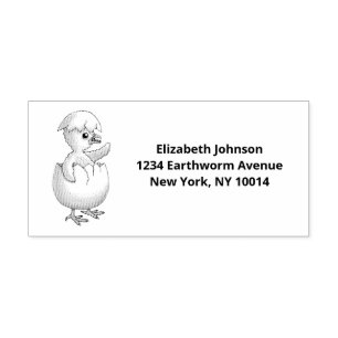 Hatched Easter Chicken Rubber Stamp