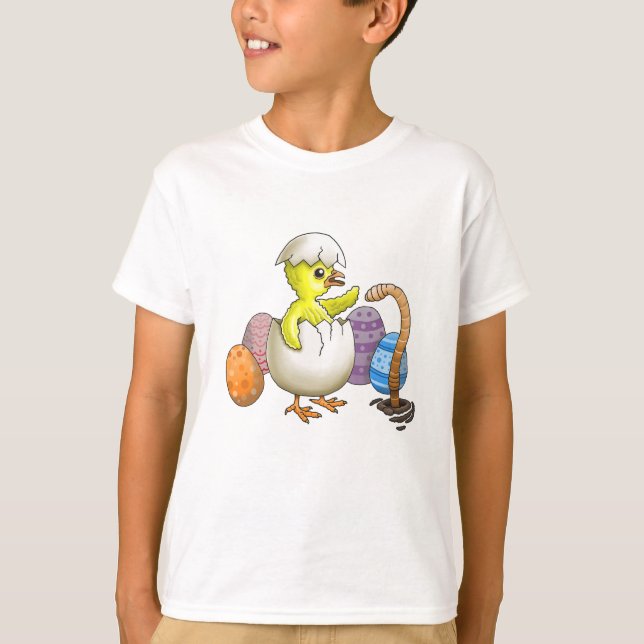 Hatched Easter Chicken T-Shirt (Front)