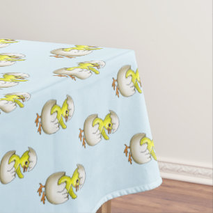 Hatched Easter Chicken Tablecloth
