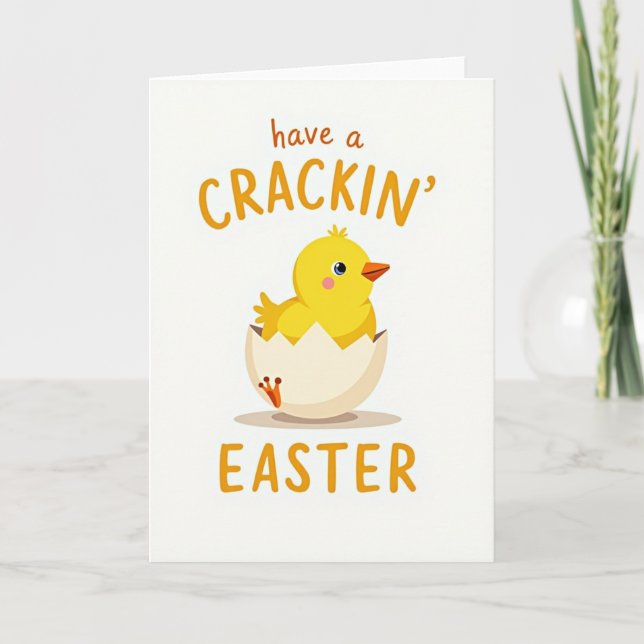 Hatched Easter Greeting Card (Front)