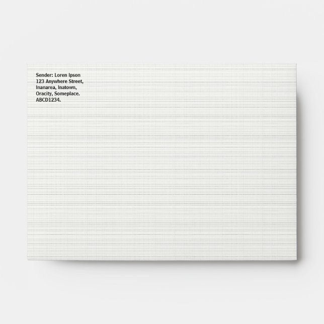 Hatched Texture Paper Look Envelope (Front)