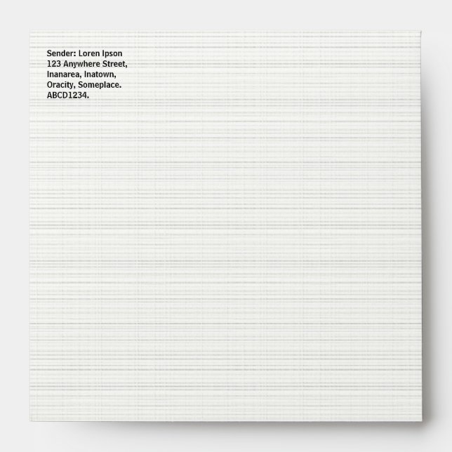 Hatched Texture Paper Look Envelopes (Front)