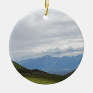 Hatchers Pass Mountain View Alaska Ceramic Ornament