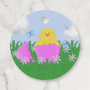 Hatching Chick Personalized Favour Tags