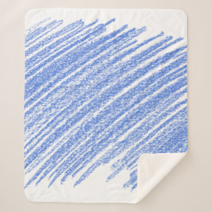 Hatching colored pencil scratch sherpa blanket