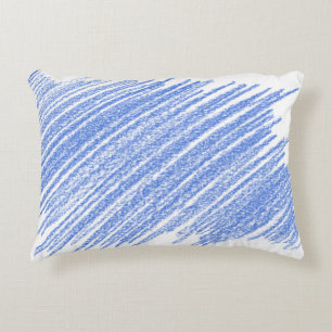 Hatching coloured pencil scratch accent pillow
