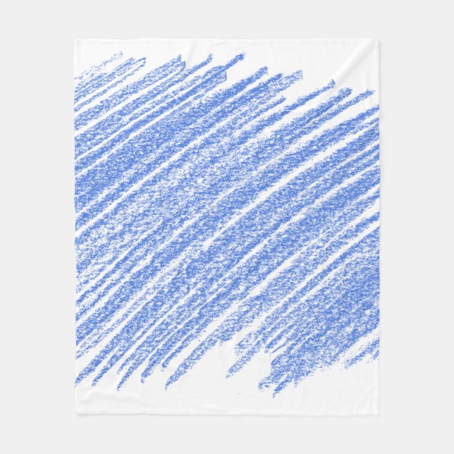 Hatching coloured pencil scratch fleece blanket (Front)