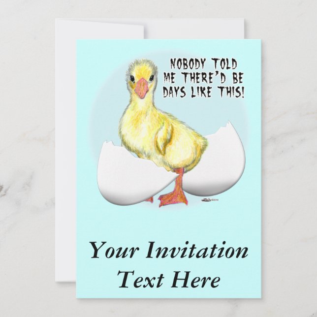 Hatching Egg2 Invitation (Front)