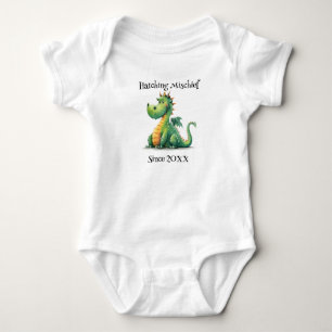 Hatching Mischief Dragon Baby Bodysuit