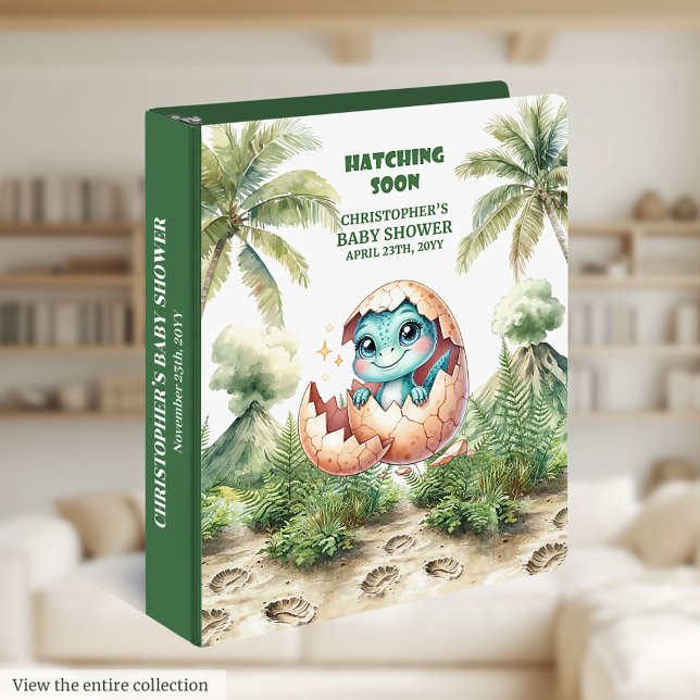 Hatching Soon Baby Boy Album Personalized Gift  Binder (Hatching Soon Baby Boy Album Personalized Gift 3 ring binder )