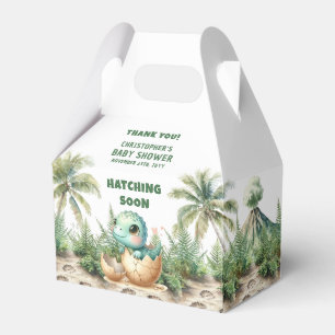 Hatching Soon Cute Dinosaur Baby Boy Favour Box