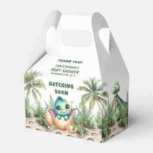 Hatching Soon Dinosaur Baby Party Favour Box