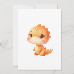 Hatching Soon Dinosaur Baby Shower Gender Neutral Invitation