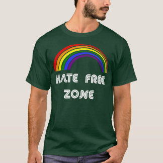Hate Free Zone LGBT LGBT Pride T LGBTQ Supporter T-Shirt