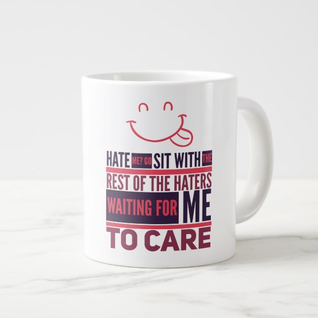Hate - Gift Jumbo Mug (Front Right)