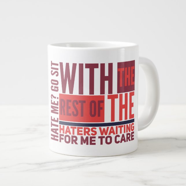 Hate - Gift Jumbo Mug (Front Right)
