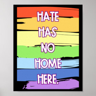 Hate Has No Home Here Sticker Poster