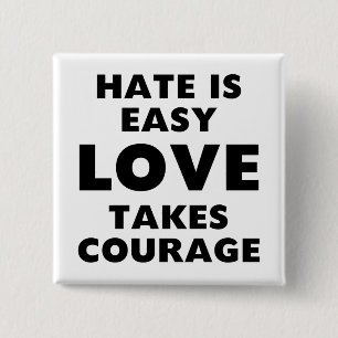 Hate is Easy 2 Inch Square Button