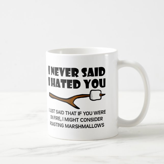 Hateful Marshmallows Funny Mug (Right)