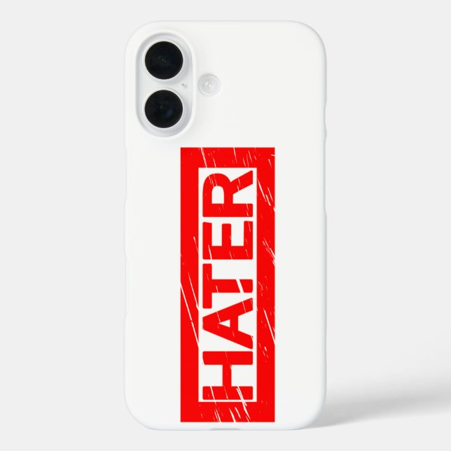Hater Stamp Case-Mate iPhone Case (Back)
