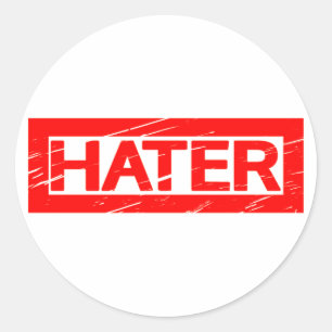Hater Stamp Classic Round Sticker