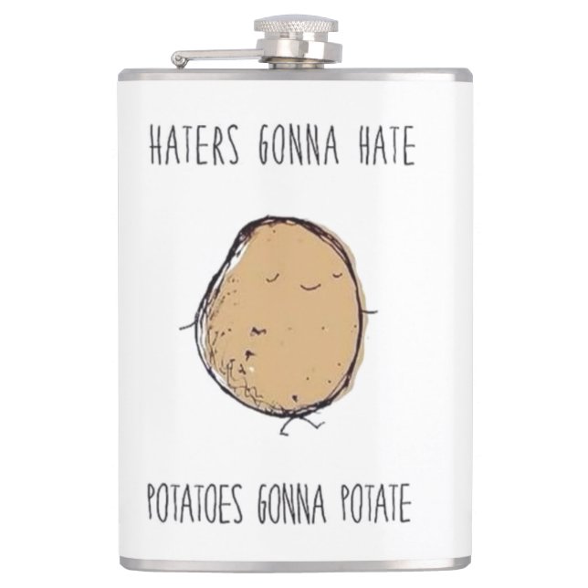 Haters Gonna Hate Flask (Front)