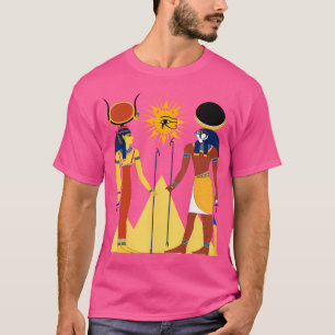 Hathor And Horus Egyptian Hipster Hip Hop Egypt T-Shirt