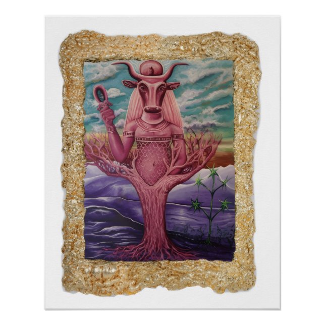 Hathor art poster by Nefertara (Front)