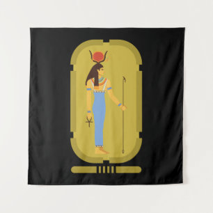 Hathor Egyptian Goddess Tapestry