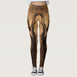 “Hathoria” – A Woman in Nature Portrait Leggings