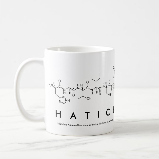 Hatice peptide nom mug (Gauche)