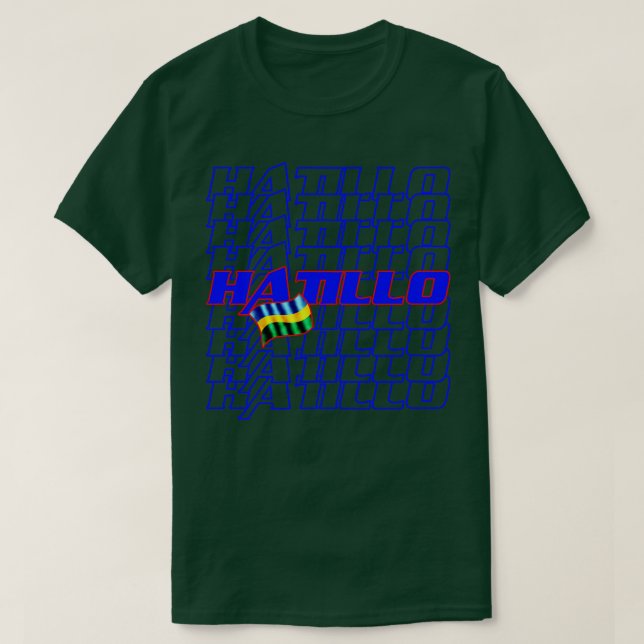 Hatillo Cascade text 1 T-Shirt (Design Front)