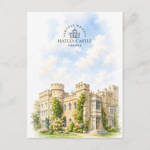 Hatley Castle  Architecture Landscape   Travel Holiday Postcard